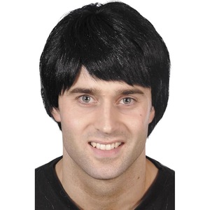 Peluca Sintética Corta y Lisa para Hombre Aimis, Negra, Marrón, Dorado Pálido, Fibra Resistente a Altas Temperaturas, para Cualquier Forma de Rostro, Cambia el Estilo de Peinado - Product Image 4