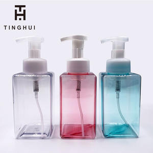 ขวดโฟมสี่เหลี่ยมแบบมีหัวปั๊ม ขนาด 250 มล. 450 มล. 650 มล. สำหรับสบู่เหลวล้างมือและสบู่เหลวอาบน้ำ - Product Image 3