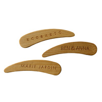 Spatule de maquillage jetable écologique, pièces, cosmétique, boule à crème en bambou biodégradables