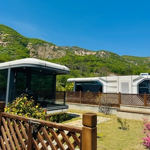 Capsule spatiale transparente de luxe pour le glamping avec vue sur la montagne du désert, hôtel intelligent, <span class=keywords><strong>location</strong></span> de <span class=keywords><strong>vacances</strong></span> unique - Product Image 4