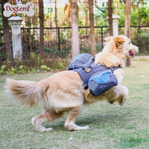 Çevre dostu köpek sırt çantası demeti basit güzel Pet eyer çantası seyahat için naylon kumaş köpük dolgu ile sahip - Product Image 6