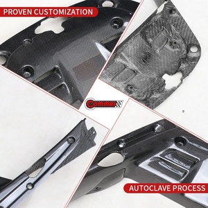 Panel de Bloqueo de la Cubierta del Motor de Fibra de Carbono Seca Estilo OEM de la Mejor Calidad para Ferrari SF90 - Product Image 3