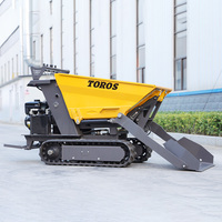 Meistverkaufter TOROS Mini-Dumper Raupenfahrzeug Hersteller Tragbarer Mini-Dumper Transportfahrzeug Hydraulischer Diesel-Mini-Dumper