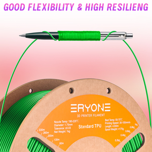 Filament d'imprimante 3D <span class=keywords><strong>ERYONE</strong></span> <span class=keywords><strong>TPU</strong></span> 95A, diamètre 1,75 mm, 1 kg, température d'impression 240°C - Product Image 4