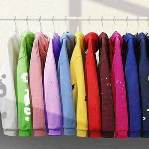 Felpe con Cappuccio di Alta Qualità 100% Cotone con Stampa a Rilievo 450gsm Logo Spiderring Felpe Y2K Casual Pullover per Uomo - Product Image 2