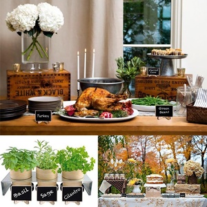 Venta al por mayor de madera rectángulo Mini pequeño signos de pizarra de boda - Product Image 5