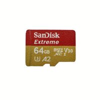 Carte mémoire Sandisk Extreme V30 U3 A2 100% originale avec adaptateur SD, adaptée aux caméras 4K