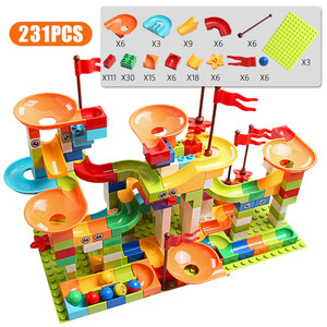 Marble Race Run Khối Lớn 77-308 Khối Xây Dựng Thành Phố Tương Thích Khối Trượt Phễu Đồ Chơi Gạch Lớn Tự Làm - Product Image 4