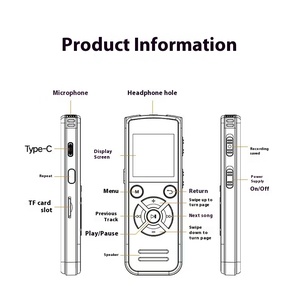 Chuyên Nghiệp Độ Nét Cao Giảm Tiếng Ồn Kỹ Thuật Số Ghi Âm Di Động Ghi Âm Nội Bộ Siêu Dài Kinh Doanh Ghi Âm - Product Image 2