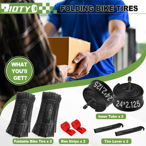 Juego de neumáticos para bicicleta PROMEND, neumáticos interiores y exteriores de 24x2.125 para bicicleta de carretera y montaña - Product Image 4