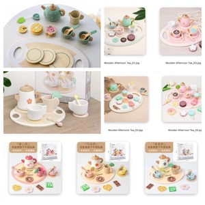 Offre Spéciale : Kit Complet de Thé et de Desserts en Bois pour Enfants – Jouet de Simulation pour Jeu de Rôle et Cadeau pour Tout-petits - Product Image 5