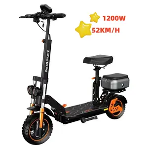 2024 M5 Pro 1200w 20ah Adjustable Electric Scooter Hot Sale 1000-2000w Adult Scooter Powerful 48v Front Brake LED Light 70km