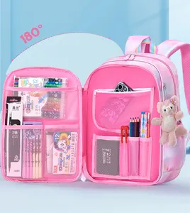 Japan And South Korea Multifunctional Color-Changing Orthopedic School Bag Primary School Girl's Backpack with Pencil Case