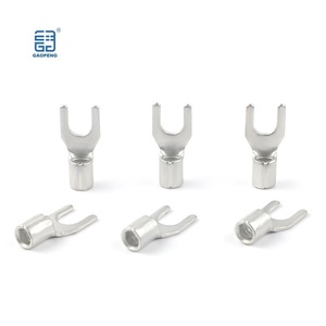 Snb Đồng U Loại pin Spade thiết bị đầu cuối lạnh ép ngã ba thiết bị đầu cuối uốn dây điện không cách điện Lugs - Product Image 6