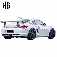 Aileron de couvercle de pare-chocs de diffuseur d'aile arrière en Fiber de carbone de lifting de voiture de bonne qualité pour Porsche Cayman 987.1.2 Spoilers de coffre de Style GT4