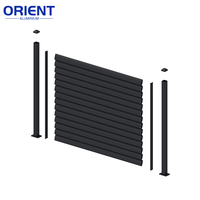Clôture de sécurité en alliage d'aluminium de 3 mètres de haut, clôture de jardin, cadre en aluminium galvanisé à chaud, durable, imperméable, résistant au vent, facile à assembler