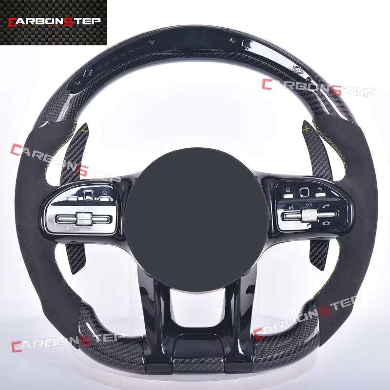 Fibre de carbone + LED + Alcantara + palette