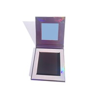 Palette de fards à paupières en papier magnétique personnalisée à un seul compartiment, emballage vide, rechargeable, palette de rouge à lèvres et de blush DIY avec miroir