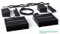 Extensor HDMI KVM de 300M, 4K, compatible con USB HD IR TX RX, conexión en cascada, bucle de vídeo para TV a través de Ethernet, transmisor receptor 3D