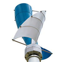 Éolienne à axe vertical mini 50W 100W 200W 12V 24V, démarrage à faible vitesse du vent, silencieuse, pour balcon, bateau, cabine, hors réseau, OEM
