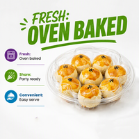 Boîtes d'emballage pour gâteaux en PET transparent de qualité alimentaire, personnalisées avec logo, fixées de manière sécurisée et faciles à ouvrir