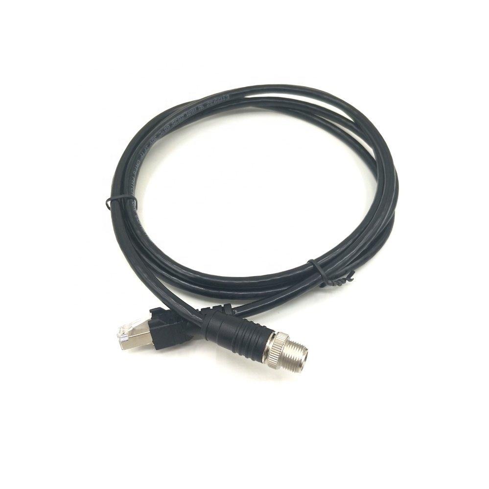 M12 macho a hembra/RJ45 a RJ11 hembra todo-en-un conector