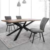Cadre en fer Table à manger meubles de maison MDF en bois Cussportsble rustique classique moderne Restafour Seasonsrial grande taille industrielle