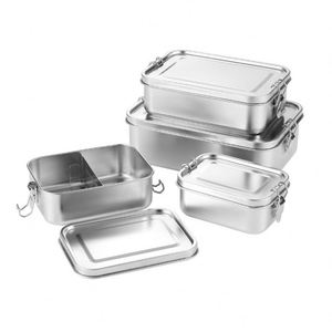 Insulated Biodegradable Tiffin <b>Box</b> Leakproof Camping Food Storage Container with Stainless Steel <b>Lunch</b> <b>Box</b> - Product Image 1
