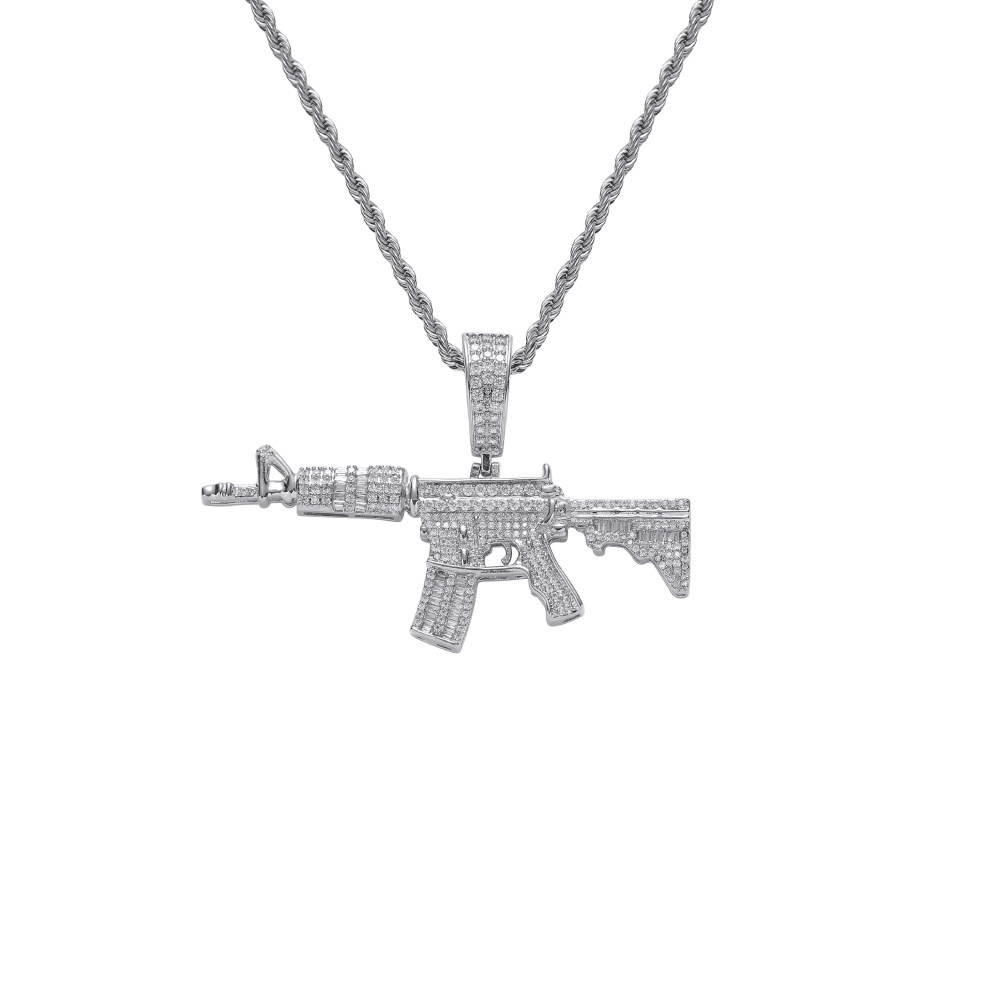 Argent + chaîne torsadée de 3 mm de 24 pouces