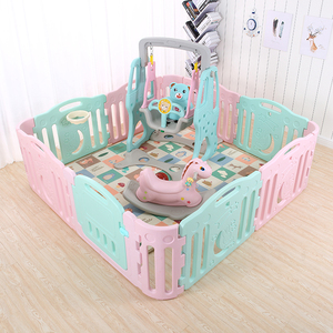 Réglable d'intérieur Portable En Plastique Pliable de Sécurité Bébé Parc Clôture avec <span class=keywords><strong>Porte</strong></span> - Product Image 1