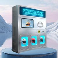 Machine de nettoyage de casques 24h/24, machine de nettoyage en libre-service à 3 compartiments, machine de stérilisation, usine source pour le commerce extérieur, OEM