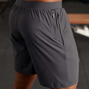 Athletic Sports Nylon Custom Logo 5 Inch Workout Training Mens Gym <b>Shorts</b> With Zipper Pockets - Product Image 3