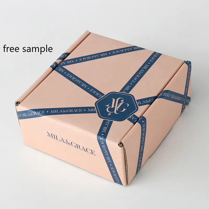 Cajas de cartón corrugadas pequeñas personalizadas, ecológicas, para regalo