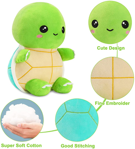 J605 11 pulgadas lindo verde <span class=keywords><strong>tortuga</strong></span> <span class=keywords><strong>de</strong></span> peluche Animal <span class=keywords><strong>de</strong></span> peluche <span class=keywords><strong>tortuga</strong></span> Animal dormitorio decoración niños regalo <span class=keywords><strong>de</strong></span> peluche <span class=keywords><strong>cara</strong></span> encantadora <span class=keywords><strong>tortuga</strong></span> juguete - Product Image 4
