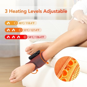 Masajeador de Pies y Tobillos con Función Musical, Alimentación USB, Ligero (413g), Control Inteligente de Temperatura, Compresa Caliente - Product Image 2