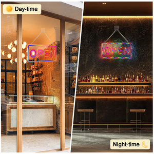 Luz de señal abierta colorida flexible personalizada de alta calidad con carácter luminoso para dormitorio/cafetería - Product Image 4