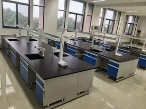 Thiết kế hiện đại khung thép và treo tủ gỗ cho hội thảo trường học bệnh viện và phòng thí nghiệm đồ nội thất phòng thí nghiệm bảng băng ghế dự bị - Product Image 3