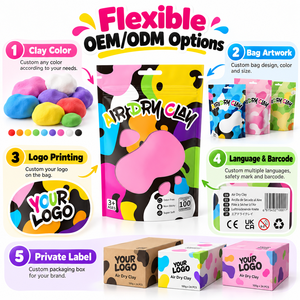 Arcilla Superligera al por Mayor, Segura y No Tóxica, Kit de Arcilla de Secado al Aire, Plastilina Mágica para Niños y Manualidades con Slime, Arcilla de Colores para Jugar - Product Image 3