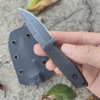Kleines Survival Tactical Camping Messer mit 420 Stahl G10 Griff Feste Klinge und Kydex Scheide DIY Grade OEM anpassbar