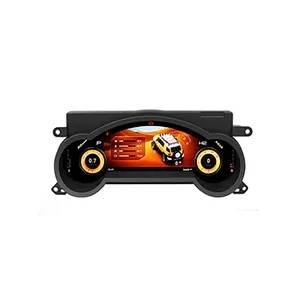 Untuk FJ Cruiser LCD Digital Display Voltmeter Gauge Temperatur Air Temp FJ Cruiser RACING Power Sensor Waktu Horisontal