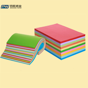 Carta Origami Colorata per Bambini Bw, 500 Fogli Formato <span class=keywords><strong>A4</strong></span> per Grattuglie di Carta dell'Asilo, Carta da Stampa e Copia 80g - Product Image 2