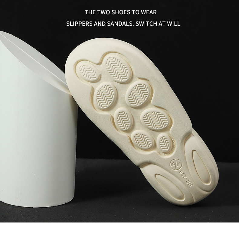 Men's Thick Sole Indoor Bathroom Anti-slip PVC Slippers Women Summer Slides Shoes