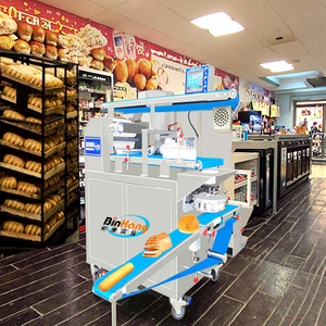 Machine à pain automatique à grande vitesse BK-800 Mini, contrôlée par PLC, avec une capacité de 10 à 100 pièces/minute pour les petites boulangeries - Product Image 2