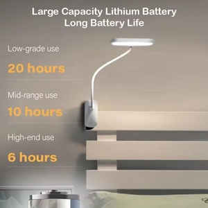 Lámpara de Escritorio LED Recargable con Clip, Nueva, con Intensidad Regulable, Color Ajustable y Cabezal Horizontal - Product Image 6