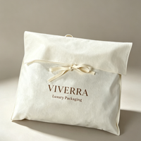 Pochette de protection en toile de coton pliable multi-tailles de qualité supérieure avec logo personnalisé imprimé pour bijoux et lunettes de soleil