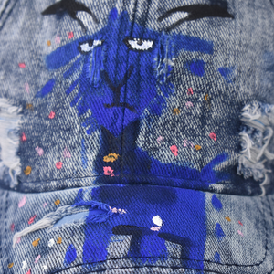 Gorra de béisbol Alpaca Camuflaje Patrón Vaquero Lavado Agua Graffiti Agujero Sombrero para el sol Al Aire Libre Cuatro estaciones 100% Poliéster Étnico - Product Image 1