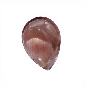 Pierres précieuses semi-précieuses en améthyste violette naturelle, forme poire, faites à la main, adorables, cristal de guérison, évaluées par un tiers, en vrac - Product Image 1