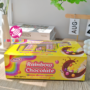 ODM Custom Rainbow Chocolates Ball Candy Venta al por mayor Snacks Surtido de frutas Sabor Dulces multicolores MM Milk <span class=keywords><strong>Chocolate</strong></span> - Product Image 6