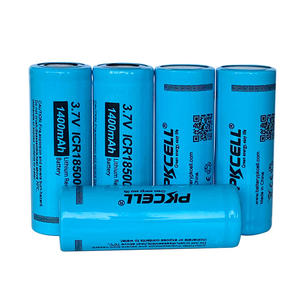 Batterie lithium-ion, 18500, <span class=keywords><strong>1400</strong></span> <span class=keywords><strong>mah</strong></span>, 1900 V, 3.7 <span class=keywords><strong>mah</strong></span>, batteries rechargeables, pour support de lampe led ou boîte de rangement des haut-parleurs - Product Image 1