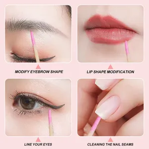 400 bâtonnets en bois d'oranger roses à double tête de 7 cm pour repousser et enlever les cuticules, outil de nettoyage pour strass et maquillage des ongles - Product Image 5